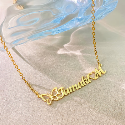 Collier avec Nom Personnalisé pour Femme, Ras du Cou en Acier Inoxydable, Bijoux de Mariage, Cadeau Bff