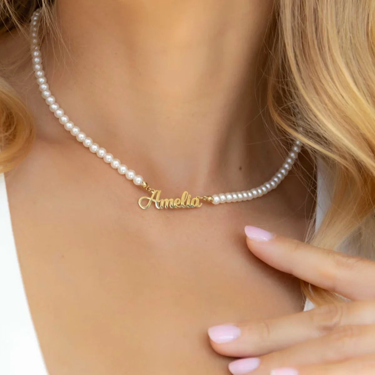 Collier à perles personnalisé