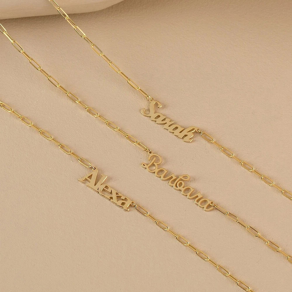 Collier Personnalisé avec Prénom – Style Trombone