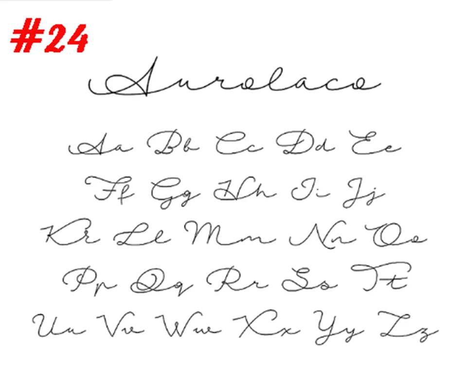 Collier personnalisé en Écriture Cursive