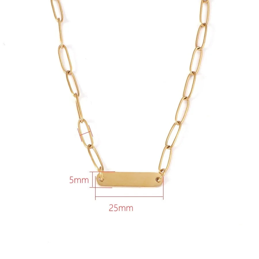 Collier avec barre personnalisable