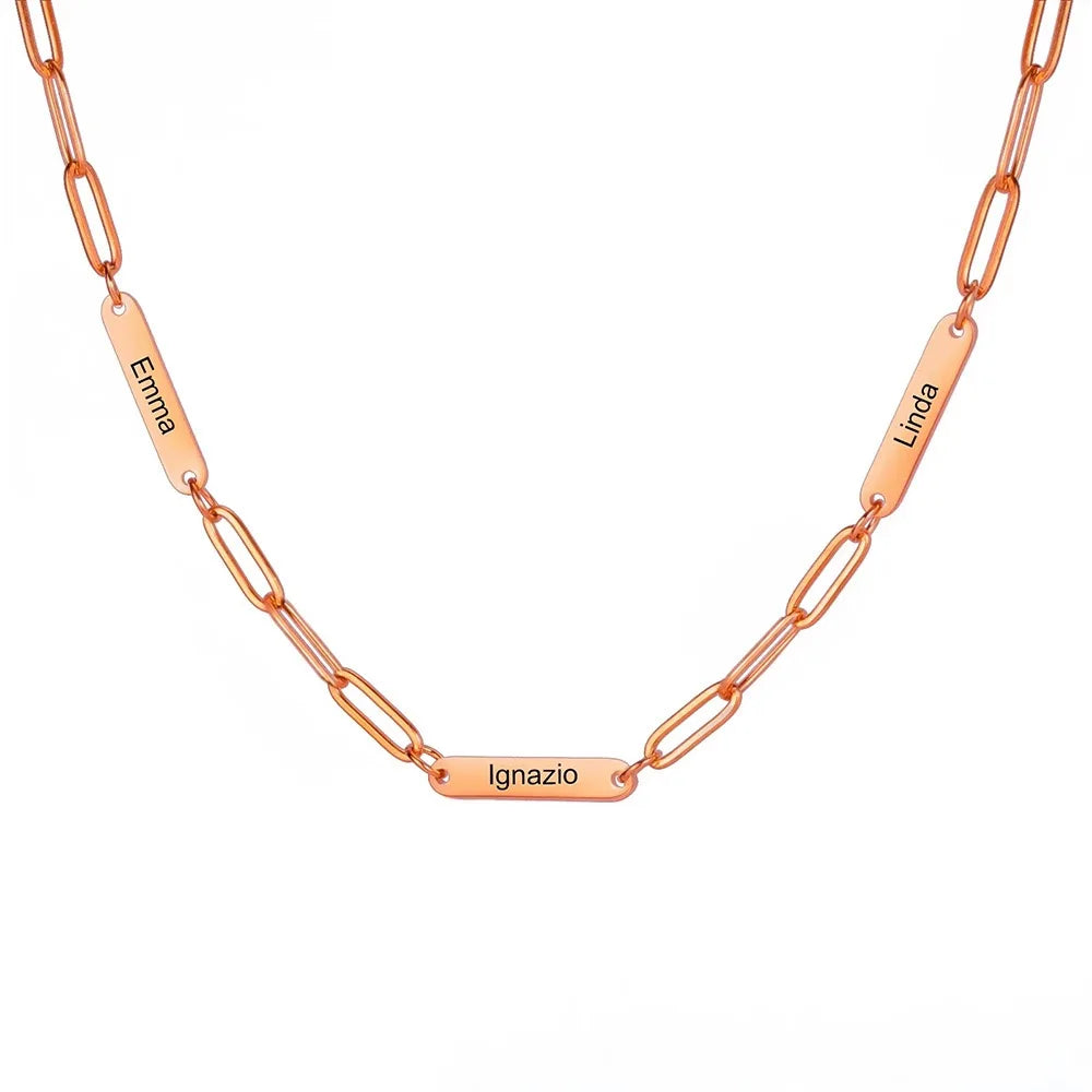 Collier avec barre personnalisable