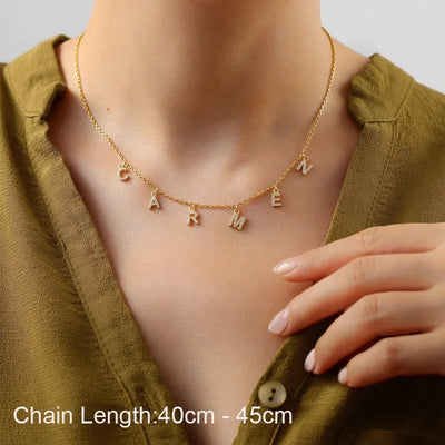 Collier Lettre Personnalisée
