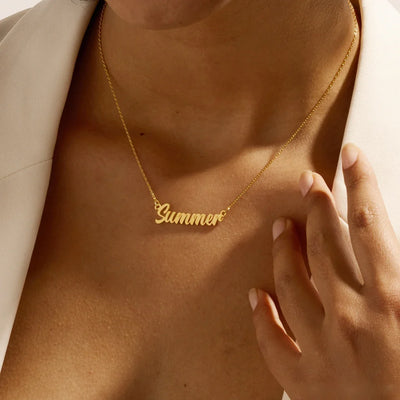 Collier personnalisé en Écriture Cursive