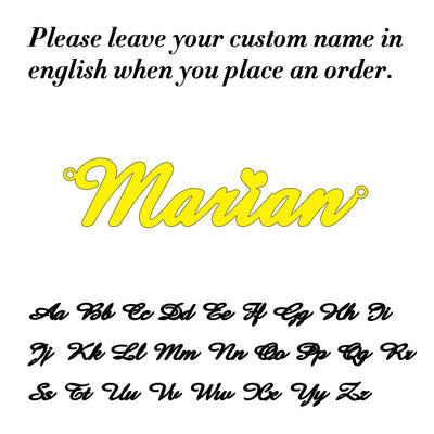 Collier personnalisé en Écriture Cursive