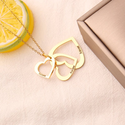 Collier Cœur Personnalisé avec Nom pour Femme