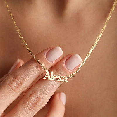 Collier Personnalisé avec Prénom – Style Trombone