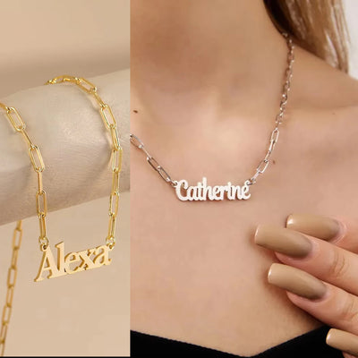 Collier Personnalisé avec Prénom – Style Trombone