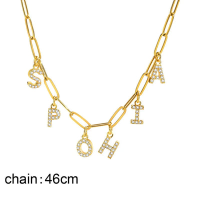 Collier Lettre Personnalisée