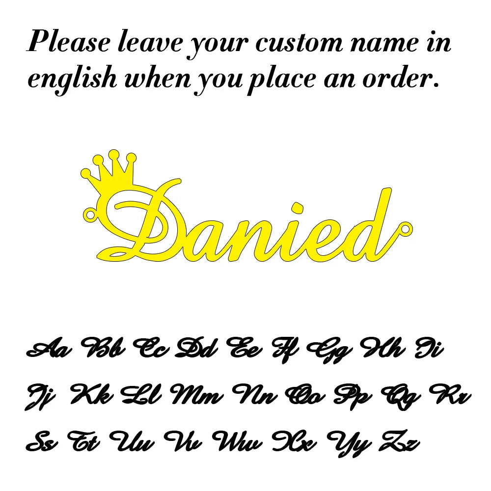 Collier personnalisé en Écriture Cursive