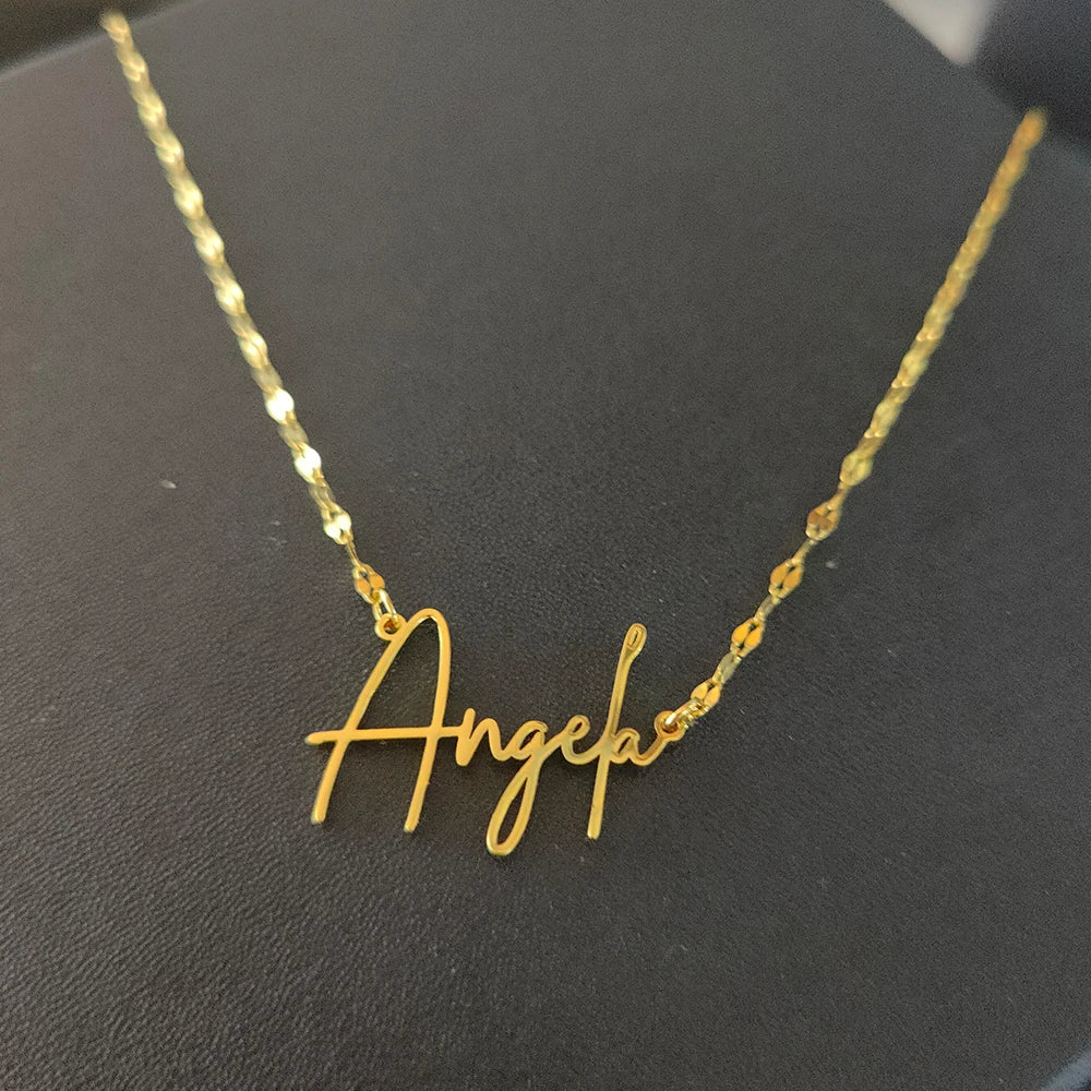Collier avec plaque signalétique personnalisée pour femme, bijoux faits à la main, tour de cou avec Jules JOGold, cadeau d'anniversaire pour meilleur ami, 2023