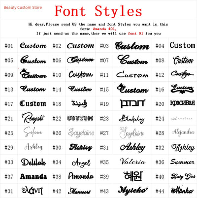 Collier personnalisé en Écriture Cursive