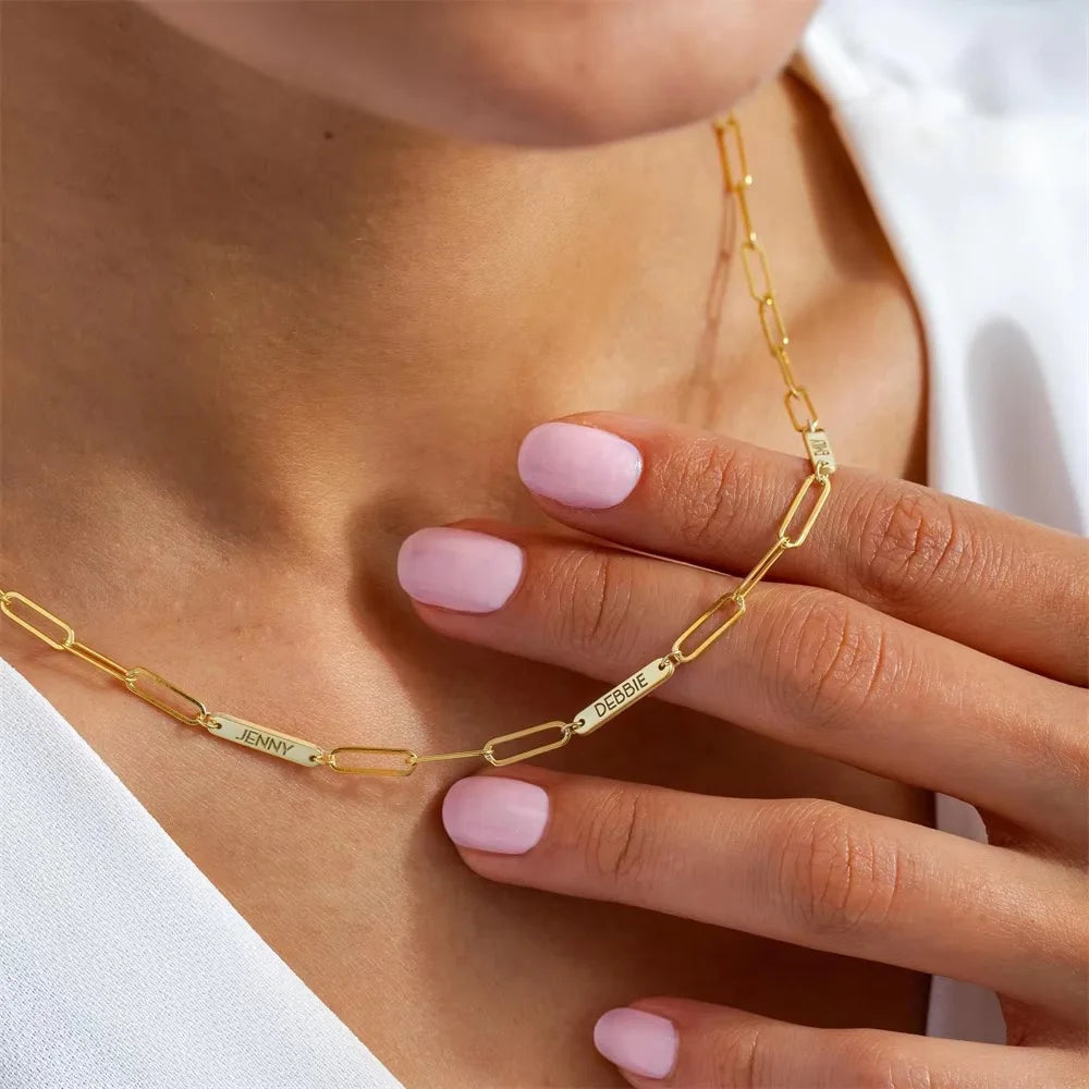 Collier avec barre personnalisable