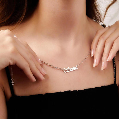 Collier Personnalisé avec Prénom – Style Trombone