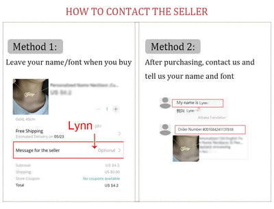 Collier personnalisé en Écriture Cursive