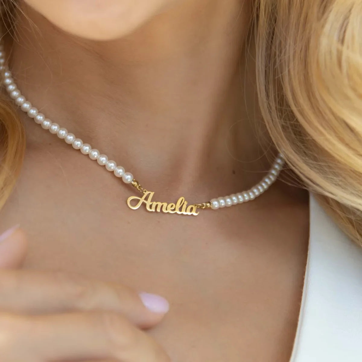 Collier à perles personnalisé